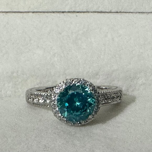 Judith Ripak Paraiba size 5 Sterling Silver Ring - Picture 2 of 8